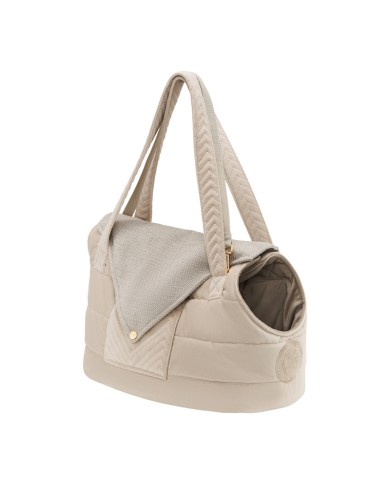 Dog and Cat Carrier Bag Lisbon Ecru | Chloe's Home | PETZWELCOME