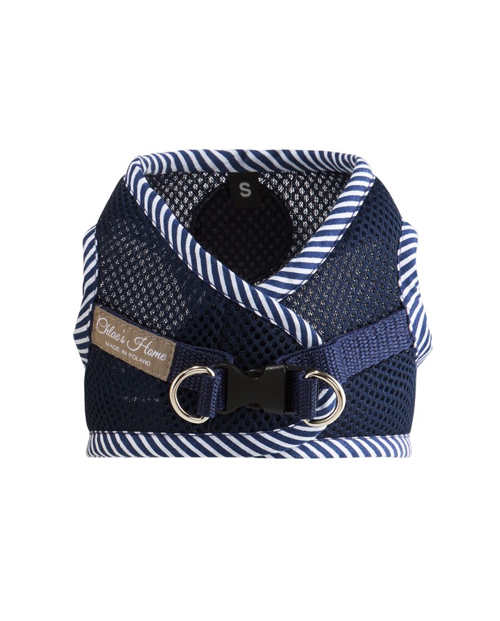 Breathable Dog or Cat Harness DAKAR - Navy Blue | Chloe's Home | PETZWELCOME