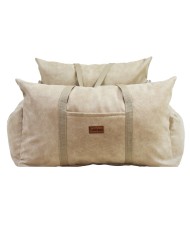 Dog Car Seat MOLLY - Sand Beige | Lauren Design | PETZWELCOME