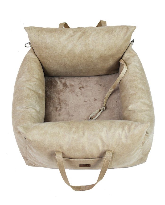 Dog Car Seat MOLLY - Sand Beige | Lauren Design | PETZWELCOME