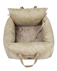 Dog Car Seat MOLLY - Sand Beige | Lauren Design | PETZWELCOME