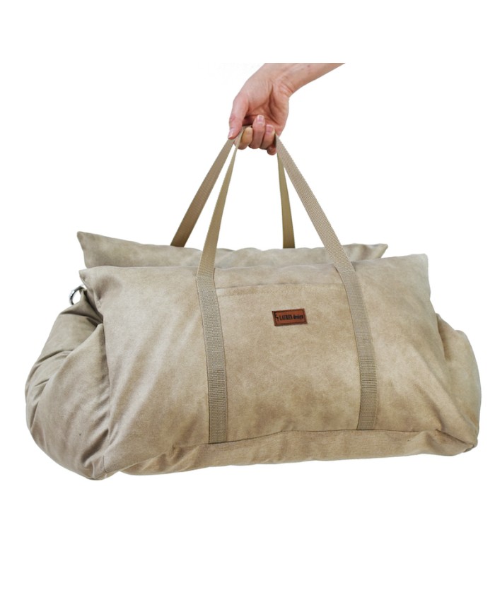 Dog Car Seat MOLLY - Sand Beige | Lauren Design | PETZWELCOME