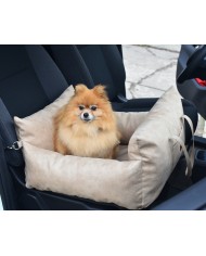 Dog Car Seat MOLLY - Sand Beige | Lauren Design | PETZWELCOME