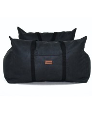 Dog Car Seat MOLLY - Sand Charcoal | Lauren Design | PETZWELCOME