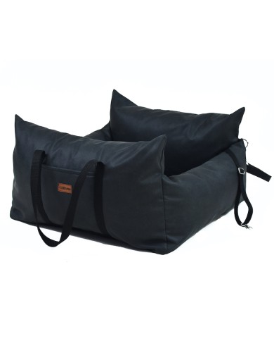 Dog Car Seat MOLLY - Sand Charcoal | Lauren Design | PETZWELCOME