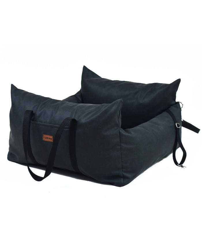 Dog Car Seat MOLLY - Sand Charcoal | Lauren Design | PETZWELCOME