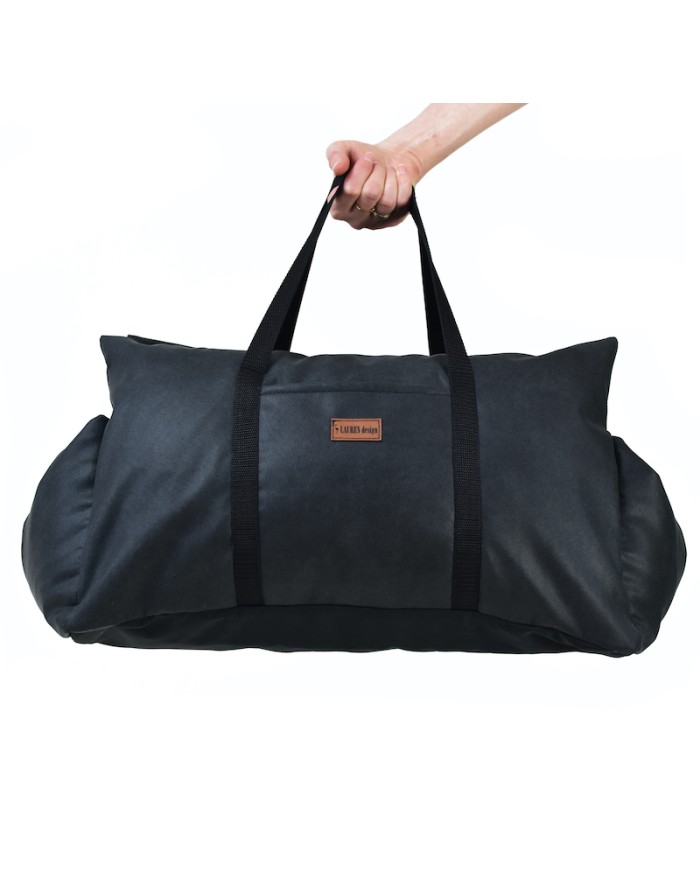 Dog Car Seat MOLLY - Sand Charcoal | Lauren Design | PETZWELCOME