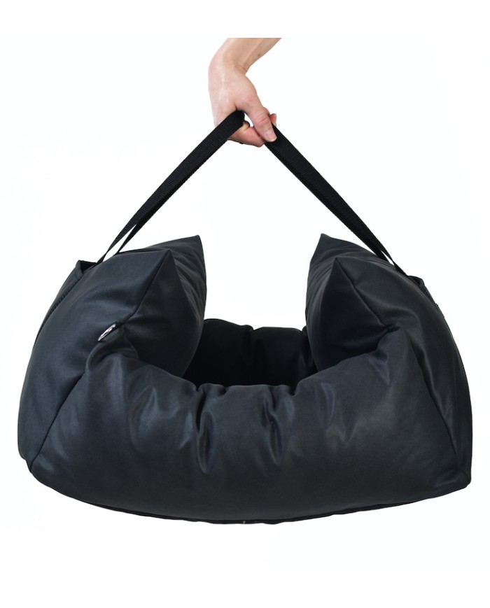 Dog Car Seat MOLLY - Sand Charcoal | Lauren Design | PETZWELCOME