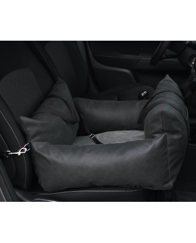 Dog Car Seat MOLLY - Sand Charcoal | Lauren Design | PETZWELCOME