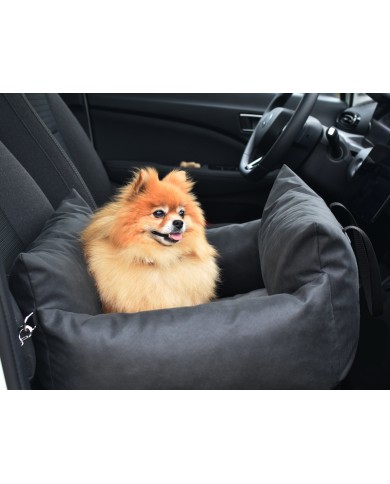 Dog Car Seat MOLLY - Sand Charcoal | Lauren Design | PETZWELCOME