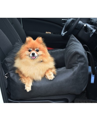 Dog Car Seat MOLLY - Sand Charcoal | Lauren Design | PETZWELCOME