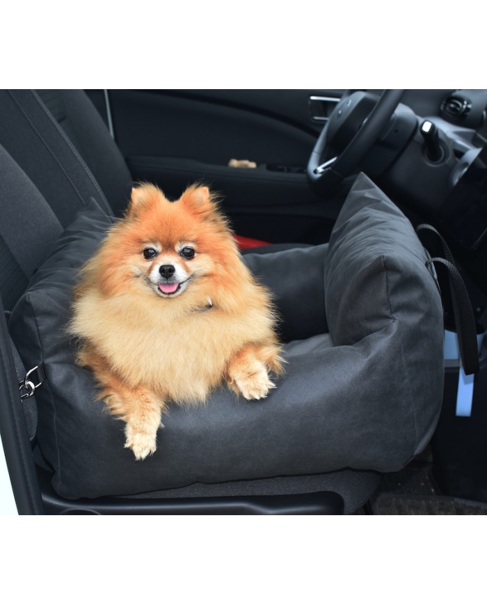 Dog Car Seat MOLLY - Sand Charcoal | Lauren Design | PETZWELCOME