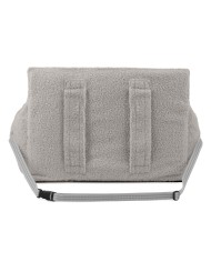 HARMONY Bouclé Gray Dog Car Seat | Orthopedic Dog Car Bed