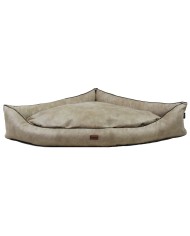 LARS corner bed for dog sand beige | PETZWELCOME