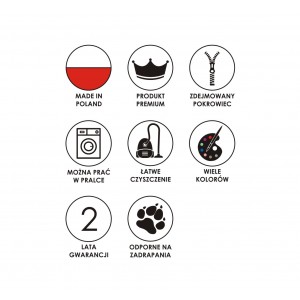 CEZAR Sofa Bed for Dogs or Cats Silver Velvet & Mint | PETZWELCOME