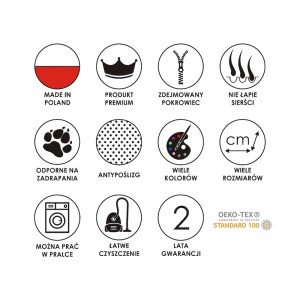 Materac dla psa DEMI beżowy | Lauren Design | PETZWELCOME