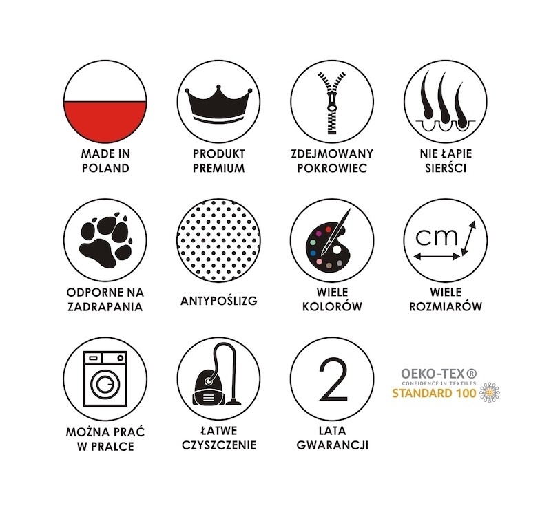 Materac dla psa DEMI beżowy | Lauren Design | PETZWELCOME