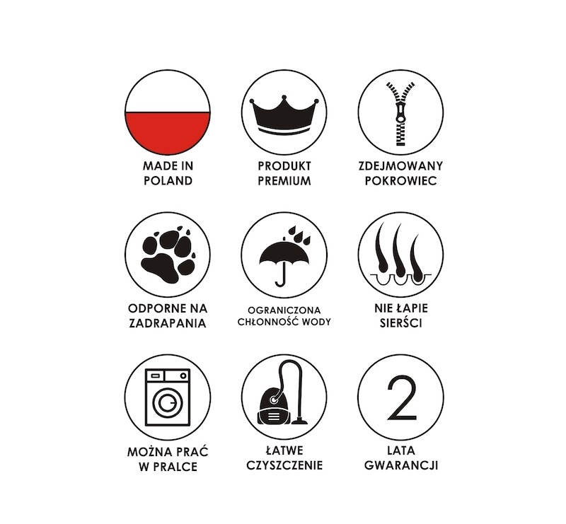 Legowisko materac DEMI OUTDOOR - szare| Lauren Design | PETZWELCOME