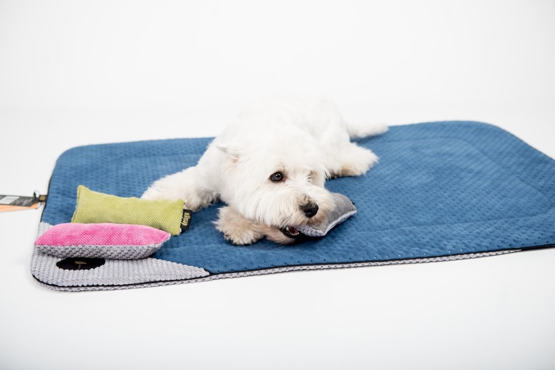 Kocyk dla psa i kota DANTE  granatowy | Lauren Design | PETZWELCOME