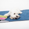 DANTE blanket for dog and cat - blue| Lauren Design | PETZWELCOME