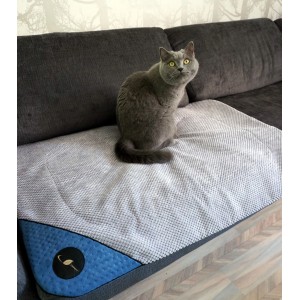 Kocyk dla psa i kota DANTE  granatowy | Lauren Design | PETZWELCOME