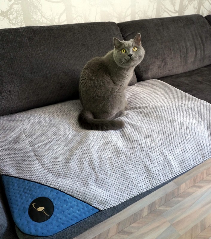 Kocyk dla psa i kota DANTE  granatowy | Lauren Design | PETZWELCOME