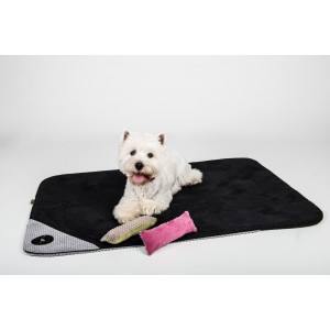 DANTE blanket for dog and cat - black| Lauren Design | PETZWELCOME