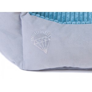 Legowisko DIANA - petrol blue | Lauren Design | PETZWELCOME