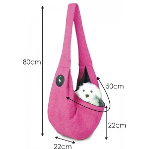 Bag / carrier for dog and cat  SARA - brown | Lauren design | PETZWELCOME