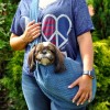 Bag / carrier for dog and cat  SARA - brown | Lauren design | PETZWELCOME