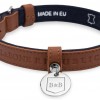 Leather dog collar MONACO mustard | Bowl and Bone Republic | PETZWELCOME