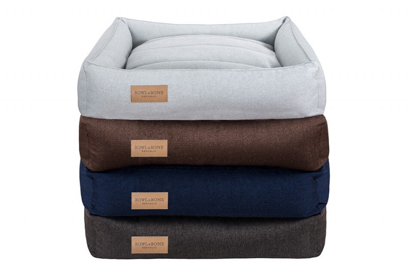 Dog bed URBAN navy| Bowl and Bone Republic | PETZWELCOME