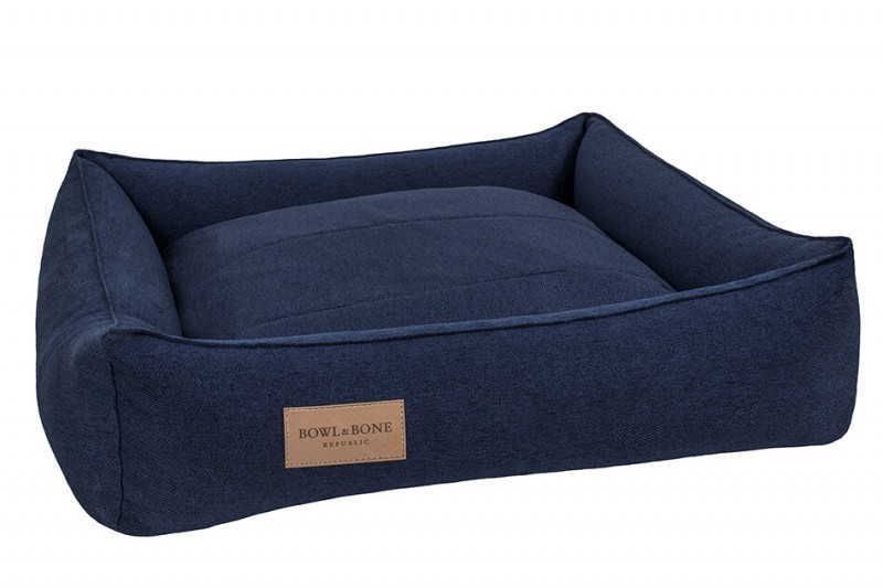 Dog bed URBAN navy| Bowl and Bone Republic | PETZWELCOME