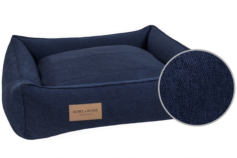 Dog bed URBAN navy| Bowl and Bone Republic | PETZWELCOME