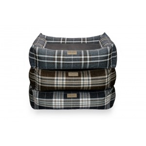Dog bed SCOTT blue | Bowl and Bone Republic | PETZWELCOME