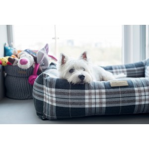 Dog bed SCOTT blue | Bowl and Bone Republic | PETZWELCOME