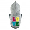 Bluza dla psa LOVE gray | Bowl & Bone Republic | PETZWELCOME