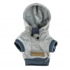 Dog hoodie LOVE gray | Bowl and Bone Republic | PETZWELCOME