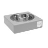 SOLO gray dog bowl  | Bowl and Bone Republic | PETZWELCOME
