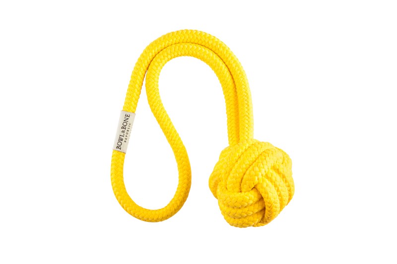 BULLET yellow dog toy | BOWL AND BONE REPUBLIC | PETZWELCOME