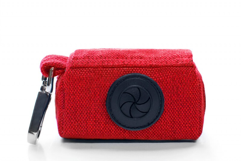 Etui na woreczki dla psa MINI red | Bowl&Bone Republic | PETZWELCOME