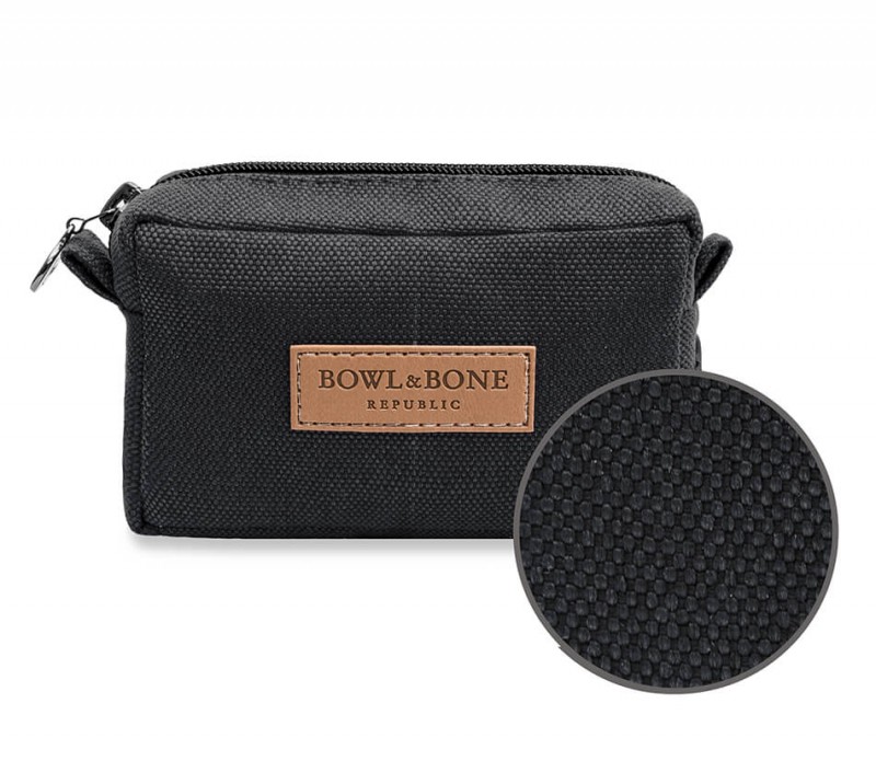 Saszetka na smakołyki dla psa MIDI black | Bowl&Bone Republic | PETZWELCOME