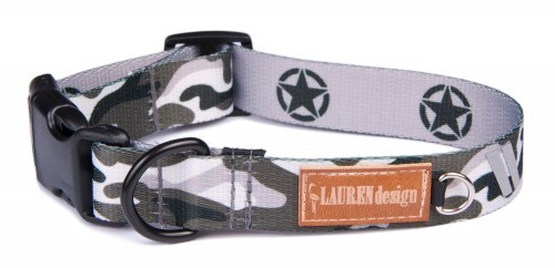 Collar for dog Military | Lauren design | PETZWELCOME