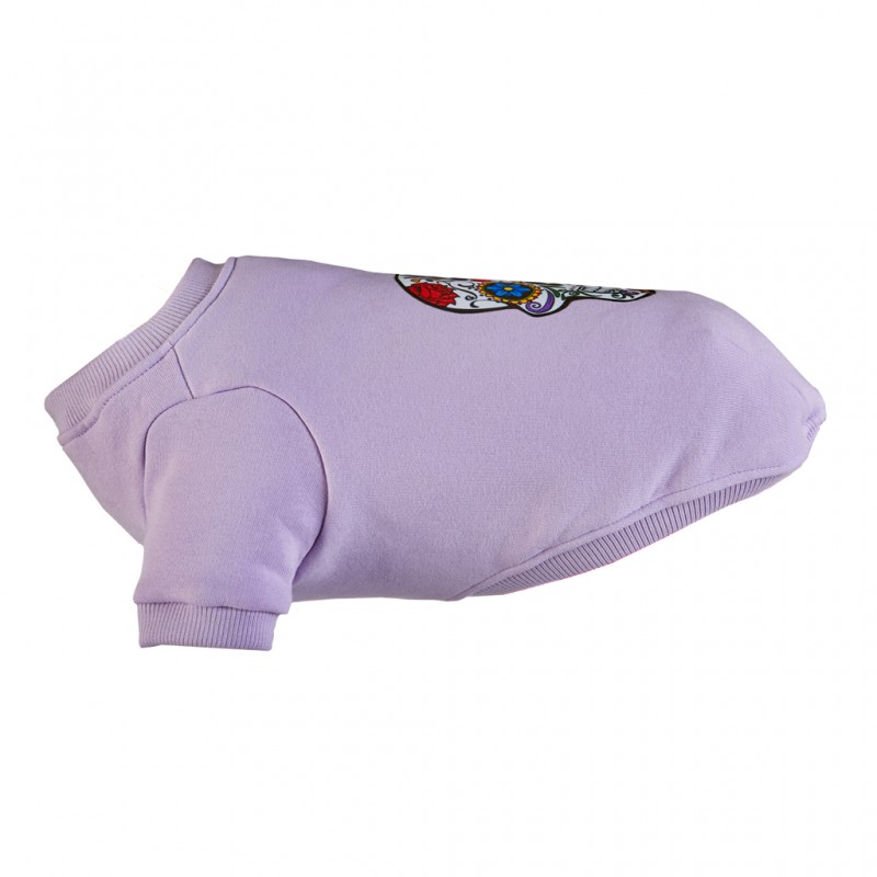 Lavender dog ​​sweatshirt Skull | My Star | PETZWELCOME