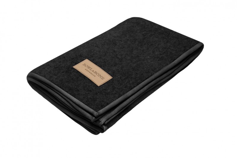 Kocyk dla psa ZEN grafitowy | Bowl and Bone Republic | PETZWELCOME