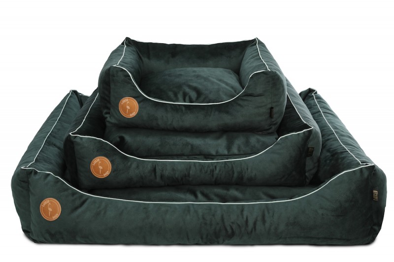 Kanapa Cezar Premium butelkowa zieleń | Lauren Design | PETZWELCOME