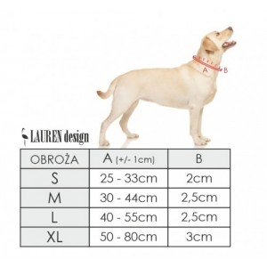 Klasyczne obroża dla psa Hexagon| Lauren design | PETZWELCOME