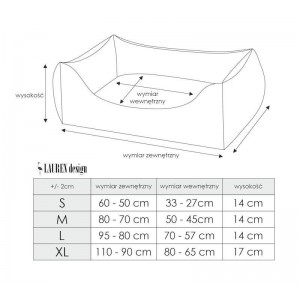 CEZAR Navy Velvet Dog and Cat Bed - Sofa-Style