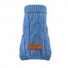 Dog sweater ASPEN blue | Bowl and Bone Republic | PETZWELCOME
