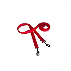 Adjustable red dog leash